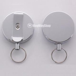 Newly listed 1 X Metal Reels Retractable KEY CHAIN Card Holder Badge