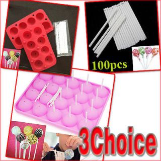 Cake Chocolate Cookie Lollipop Pop Mold Mould Baking Tray Stick