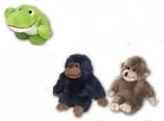 Multipet Look Whos Talking Plush Dog Toy ~ Choose Monkey, Frog or