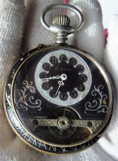 days Hebdomas Grand Prix winner enamel pocket watch/fancy dial&hands