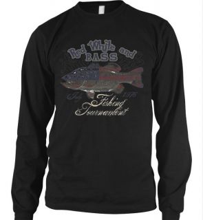Red White and Bass Fishing Tournament Long Sleeve Thermal T Shirt Fish