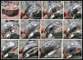 Ne w Tibetan Tibet silver Totem Bangle Cuff Bracelet 12 style