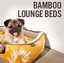 /Cat/Pet Lounge Bed  Velvet Bamboo Print S,M,L,XL   2 Colors/Recycle