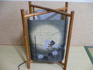Japan original Floor Lamp ANDON which is handmade by hemp & bamboo