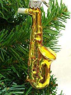 Music Sax Saxophone Jazz Band Instrument Christmas Tree Ornament D