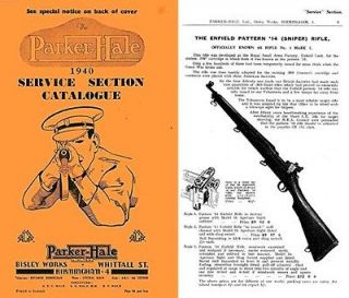Parker Hale 1940 Service Section Catalogue