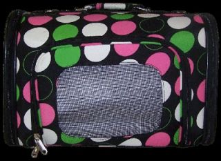 Luggage Style multicolored Dots dog cat Pet Travel Carrier Airline