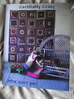 CERTIFIABLY CRAZY QUILT BOOK   THE BUGGY BARN QUILTING BOOK