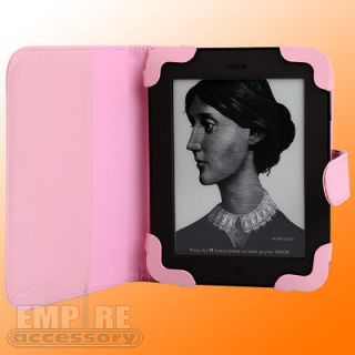 Pink Leather Case Cover for  Nook Simple Touch eReader