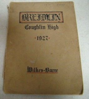 BREIDLIN Coughlin High School Yearbook Wilkes Barre PA Soft Cover