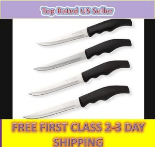 FOREVER SHARP 4 PIECE STEAK KNIVE SET STAINLESS STEEL KNIFE FILET