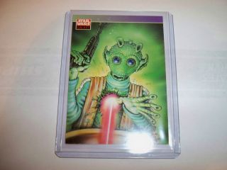 Rare Topps Star Wars Galaxy Card   GREEDO (Mike Lemos)