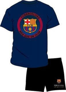 Mens Barcelona Football Club Short Pyjama S M L XL Great Present
