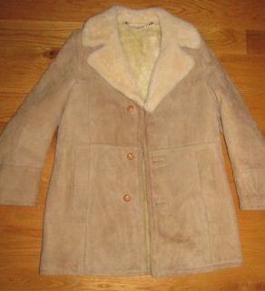London Fog Lambskin Sheepskin Shearling Fur Collar Marlboro Man Jacket