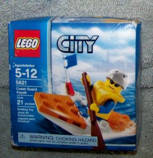 NEW LEGO 2008 CITY COAST GUARD KAYAK SET #5621 AGES 5 12