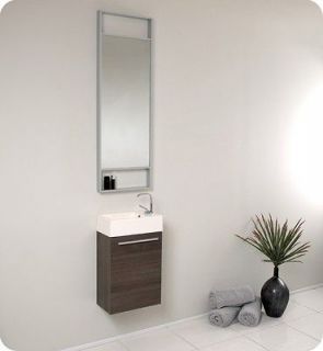 Fresca Pulito Small Gray Oak Modern Bathroom Vanity