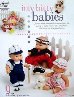 Crochet Itty Bitty Babies Clothing For 5 Dollies Annies Attic