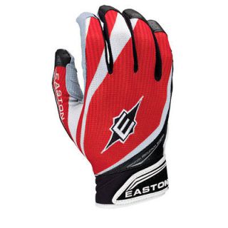 Easton VRS Pro IV Batting Gloves, Black/Red, Large A121474