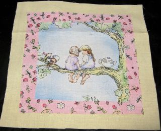 1d Becky Kelly/Timeless Treasures labels quilt square fabric panel 7 1