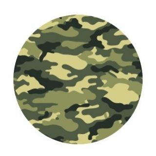 Camo Army Print Edible Cupcake Toppers Decoration