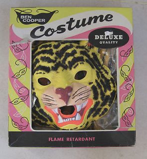 Vintage Tiger Halloween Costume MIB SZ Lrg Cotton