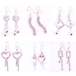 Style Cute Charm Bell Party Crystal Resin Dangle Earrings Jewelry