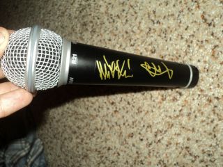 Linkin Park Chester Bennington and Mike Shinoda Signed Microphone with