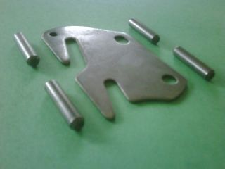 Bed rail hook bracket claw type with pins