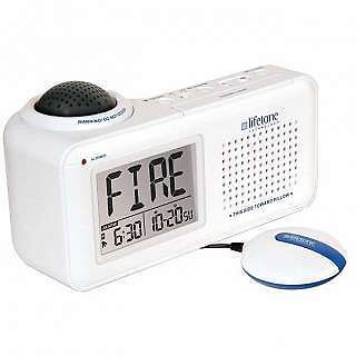 Lifetone HL Bedside Vibrating Fire Alarm and Clock