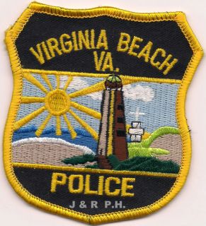 Virginia Beach (3.25 x 3.75 Size, Virginia shoulder police patch