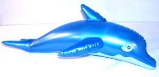 BRAND NEW 2 DOLPHIN INFLATABLE NOVELTY BLOWUP TOY 20 inch LARGE OCEAN