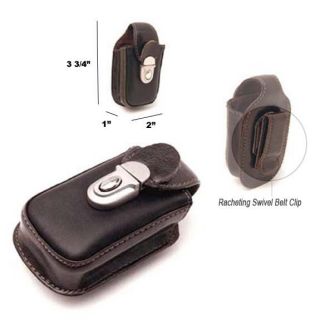 BELT CLIP CELL PHONE COFFEE LEATHER HOLSTER POUCH CASE