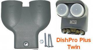 Dish Network DPP Twin LNB & Y Yoke Plastic Bracket Adapter 110 119 Pro
