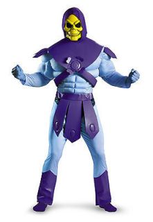 He Man Skeletor Classic Muscle Chest Jumpsuit Costume Adult *New*