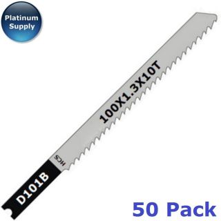 JB05; 50 Pk D101B 4(100mm) UpCut U Shank Jig Saw Blades fits