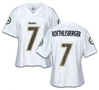 Reebok Pittsburgh Steelers NFL BEN ROETHLISBERGER #7 Womens Dazzle