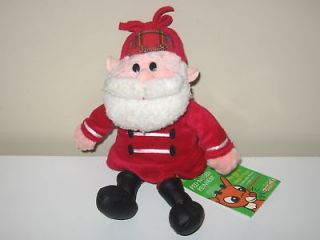 Rudolph Santa Plush Ornament Bean Bag Toy Doll NWT CVS