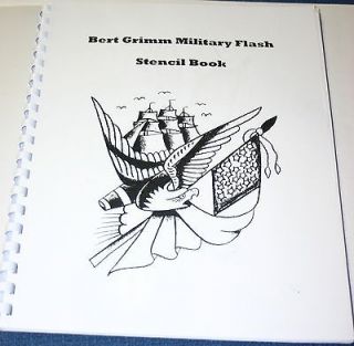 Bert Grimm Military Line Drawing Stecil book