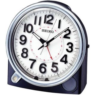 Seiko] QXE011K Alarm Clock Quiet Sweep,Black color,LED+Free Ship~100%