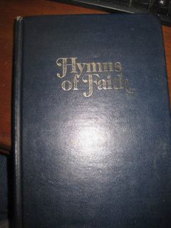 CHURCH HYMNAL HYMNS OF FAITH 1980 TA BERNACLE PUBLISHING CO. BLUE
