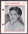 ETHEL BARRYMORE Atlas Movie Star Picture Biography PHOTO CARD