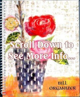 Bill Paying Organizer with POCKETS Monthly Household Home Budget Book