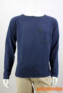 Levis Vintage Clothing LVC Distressed L/S Blue T Shirt sz XL nwt