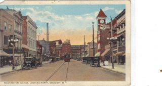 Washington Avenue,Looking North Endicott ,New York 1926