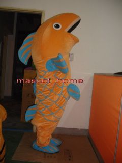 New Professional Carp Fish Mascot Costume Adult Size