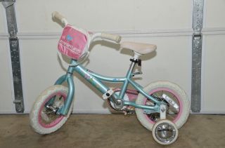 PERFORMANCE BICYCLE 12 GIRLS CRUISER WITH TRAINING WHEELS (AGES 3 5)