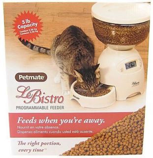 Pet mate Le Bistro Programmable Pet Feeder, 5 lb capacity, New in Box