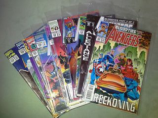 Avengers comic run #368 379, Avengers101, Uncanny Xmen307, Xmen 26