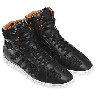 New US 10 Adidas Originals SIXTUS HI Top Mens Black Shoes Basketball