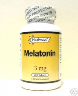 HUGE BOTTLES/Lot For Melatonin 3 mg/600 Tabs.3 x 200/BNSB/Sale 10
